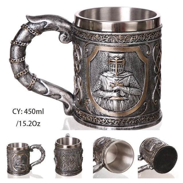 Chalice | 3D Skull Design & Food-Grade Resin & 304 Stainless Steel | Large Capacity