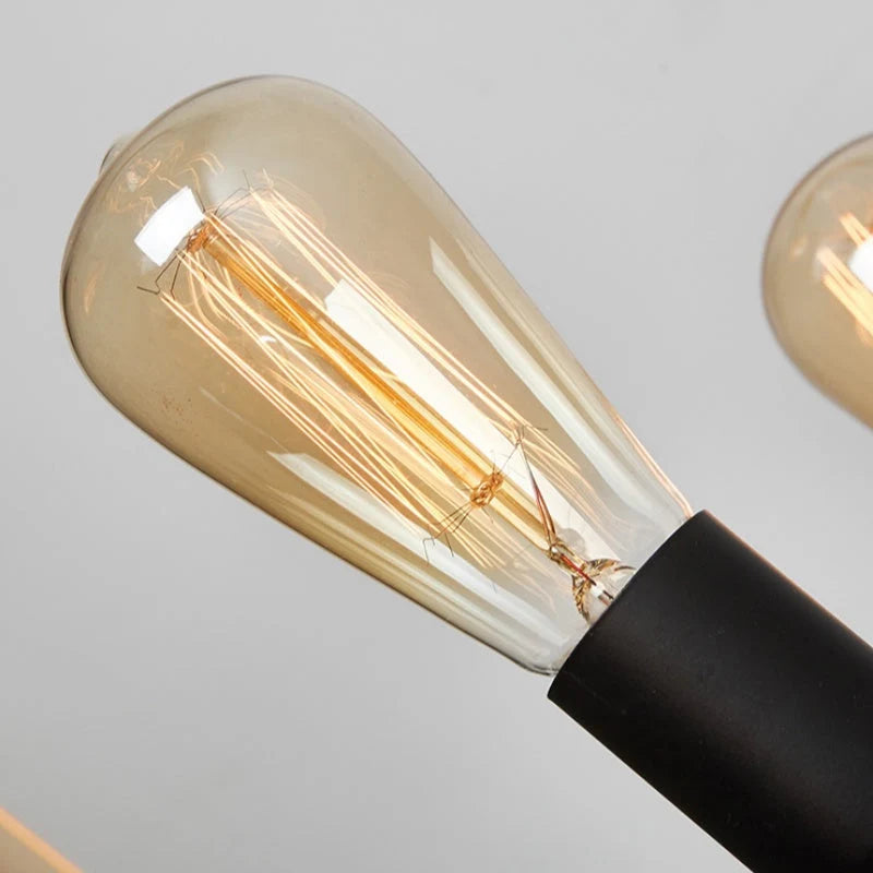 Chandelier | Vintage Geometric Ring & Metal Frame | 12-Bulb E27
