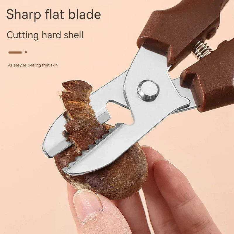 Chestnut Cutter | Snap-Action Stainless Steel Blade | 18.5 x 4.5 cm