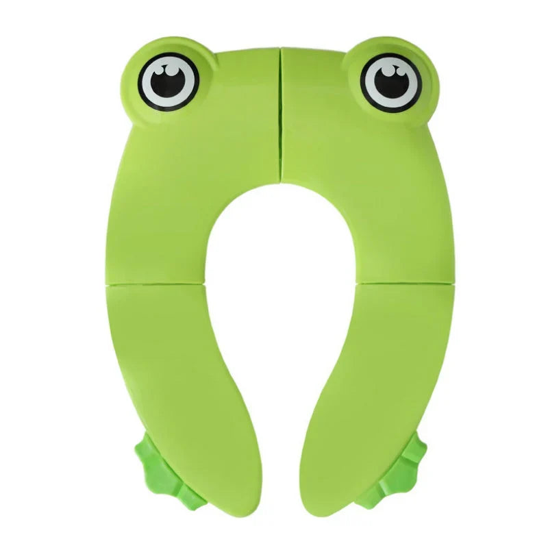 Children's Toilet Seat | Non-Slip Silicone & Foldable | Frog Design