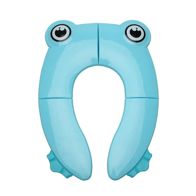 Children's Toilet Seat | Non-Slip Silicone & Foldable | Frog Design