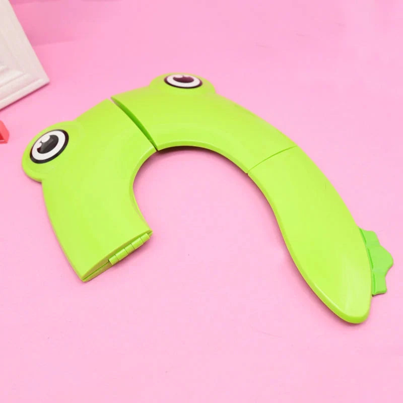 Children's Toilet Seat | Non-Slip Silicone & Foldable | Frog Design