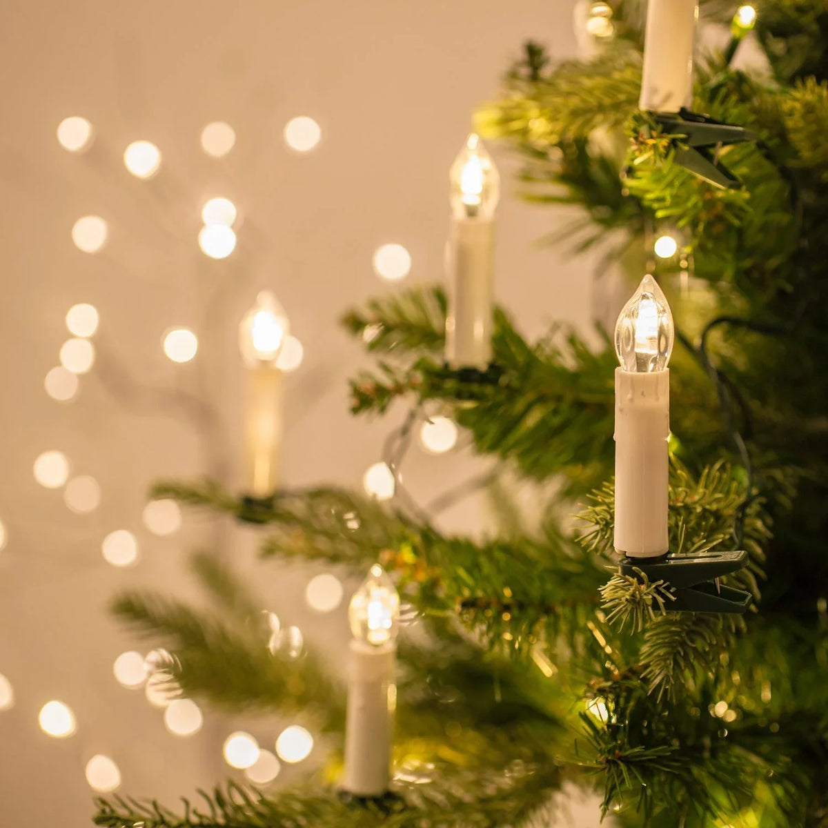 Clip-On Candle Lights | Warm White LED & Flame-Free | 14.7 m