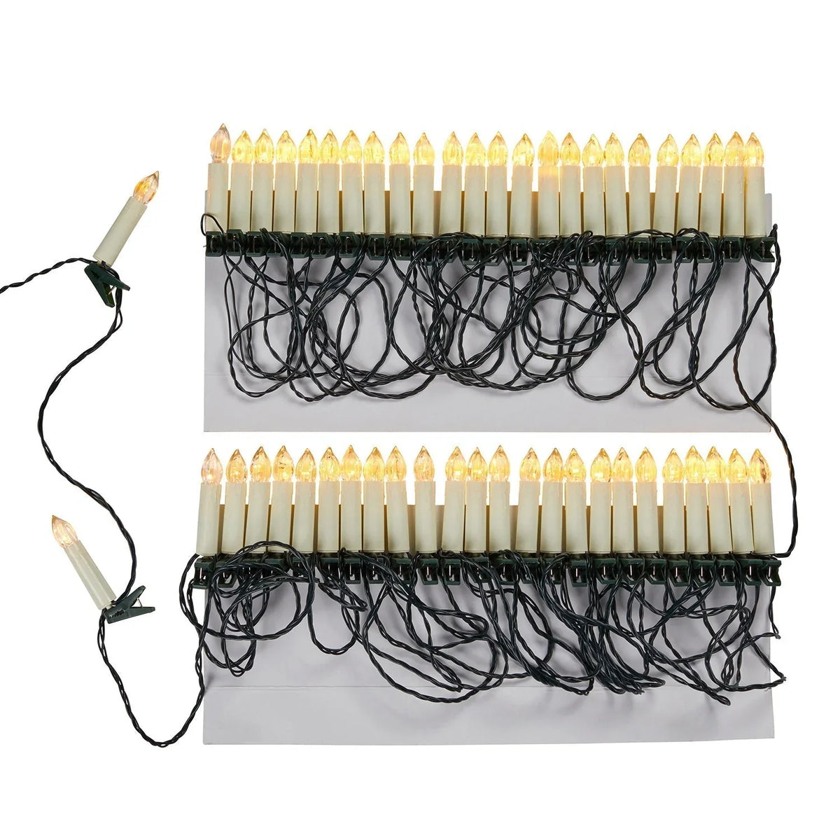 Clip-On Candle Lights | Warm White LED & Flame-Free | 14.7 m