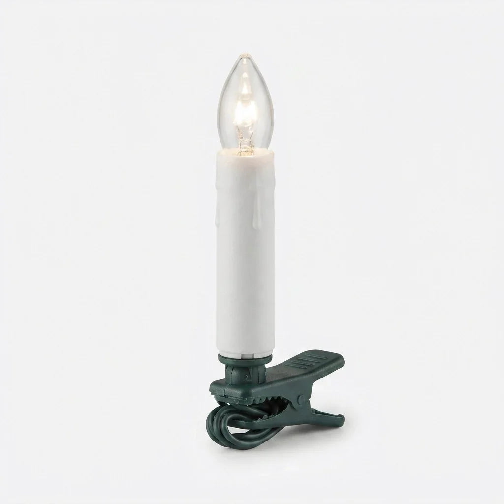Clip-On Candle Lights | Warm White LED & Flame-Free | 14.7 m