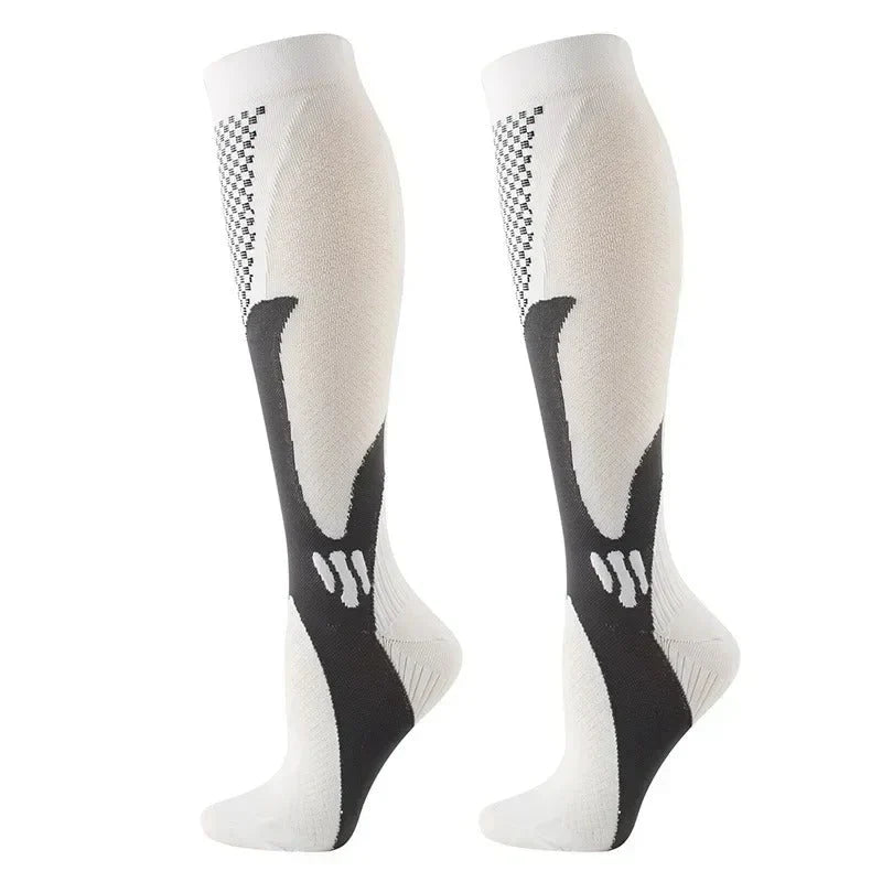 Compression Socks | Breathable Cotton & Compression Support | Calf-Length