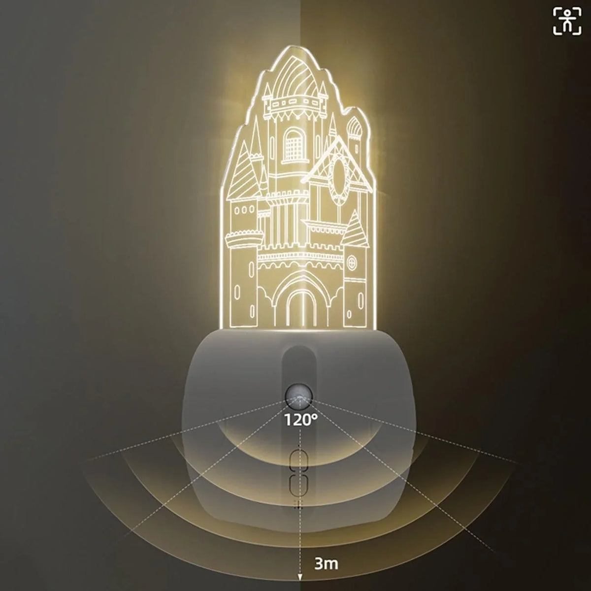 Corner Night Light | Motion-Activated & Magnetic Base