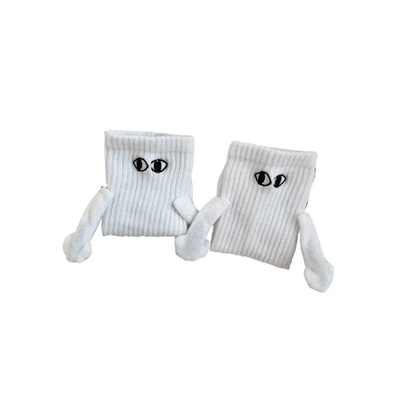 Couples Socks | Magnetic Hand-In-Hand & Lightweight Polyester | One Size Fits All