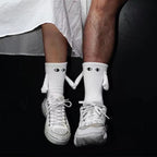 Couples Socks | Magnetic Hand-In-Hand & Lightweight Polyester | One Size Fits All