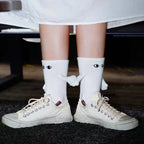 Couples Socks | Magnetic Hand-In-Hand & Lightweight Polyester | One Size Fits All