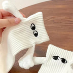 Couples Socks | Magnetic Hand-In-Hand & Lightweight Polyester | One Size Fits All