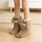 Cozy Socks | Ultra-Soft Fleece & Non-Slip Sole | Animal Design