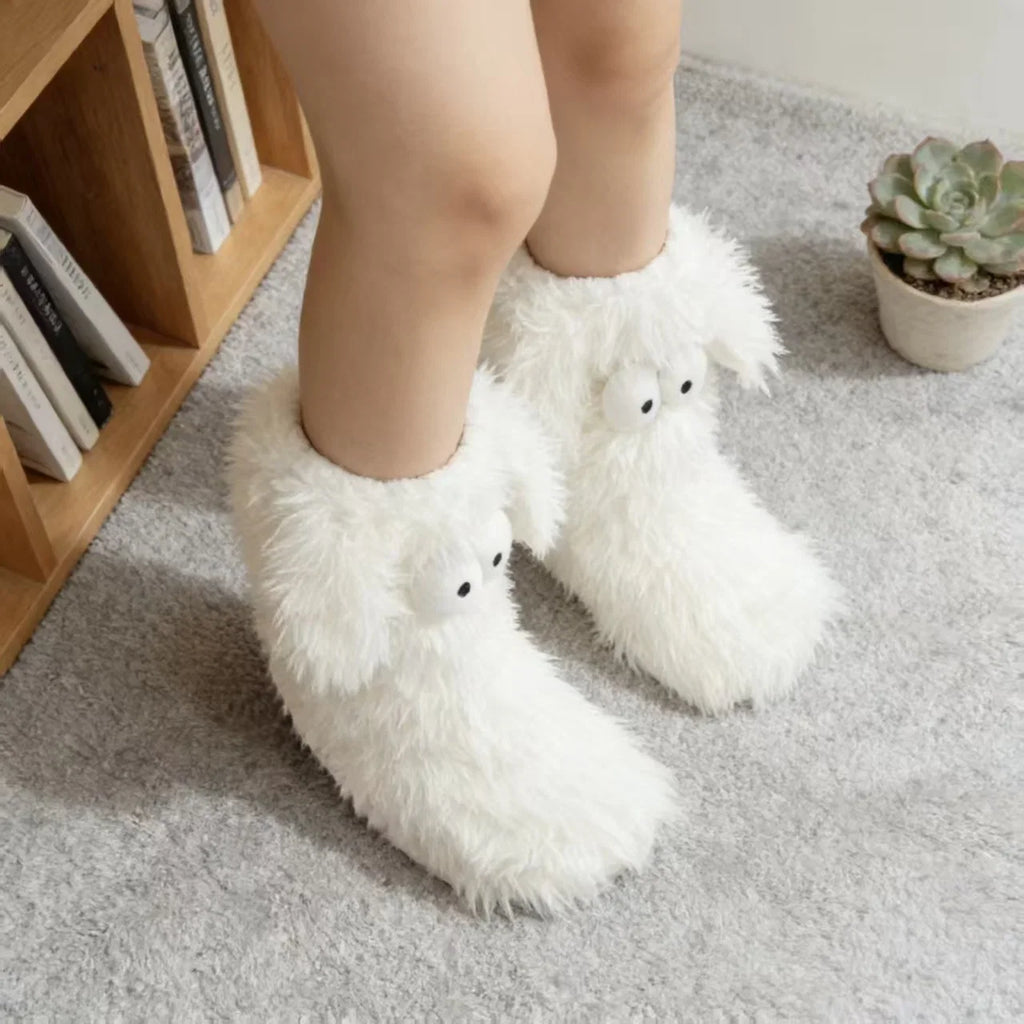 Cozy Socks | Ultra-Soft Fleece & Non-Slip Sole | Animal Design