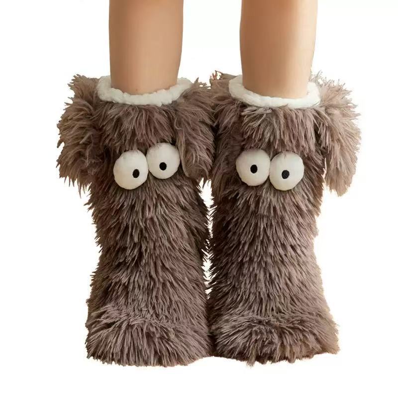 Cozy Socks | Ultra-Soft Fleece & Non-Slip Sole | Animal Design