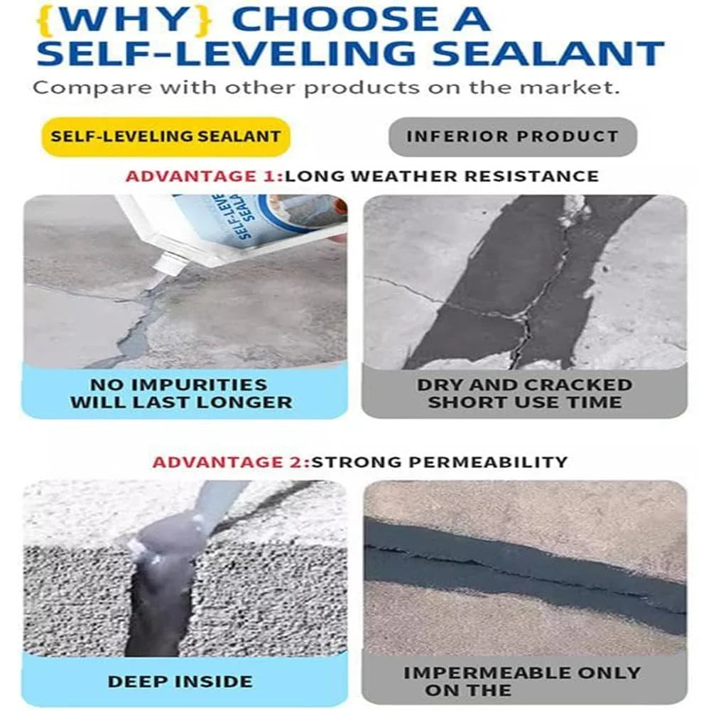 Crack Repair Compound | Waterproof & Elastic High Adhesion | Indoor & Outdoor Use