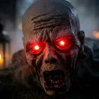 Crawling Zombie Decoration | Motion-Activated Glowing Eyes & Sound Effects | 115 cm Life-Size