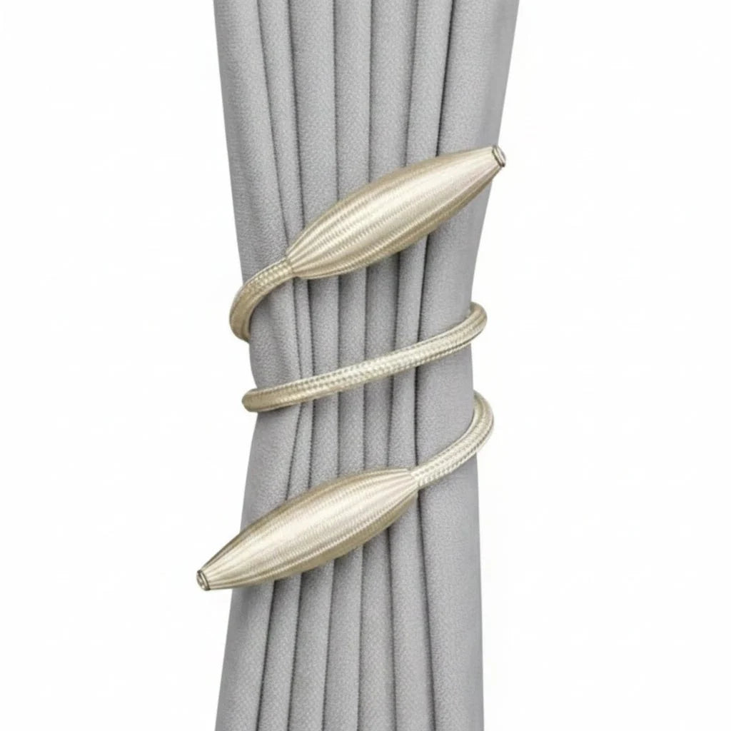 Curtain Tieback | Tool-Free & Shapeable Aluminum