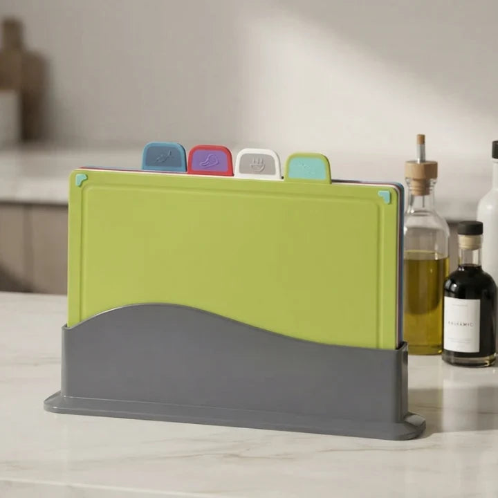 Cutting Board Set | Color-Coded, Non-Slip & Dishwasher-Safe | Set of 4