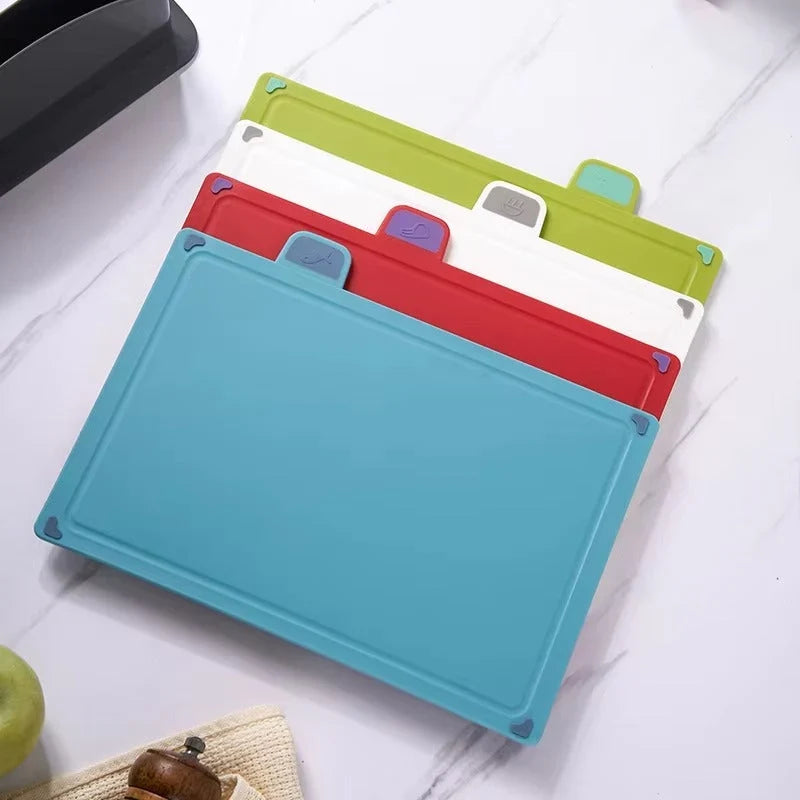 Cutting Board Set | Color-Coded, Non-Slip & Dishwasher-Safe | Set of 4