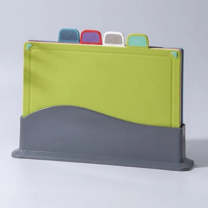 Cutting Board Set | Color-Coded, Non-Slip & Dishwasher-Safe | Set of 4