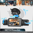 Dash Camera System | Wireless 4-Camera & Night Vision