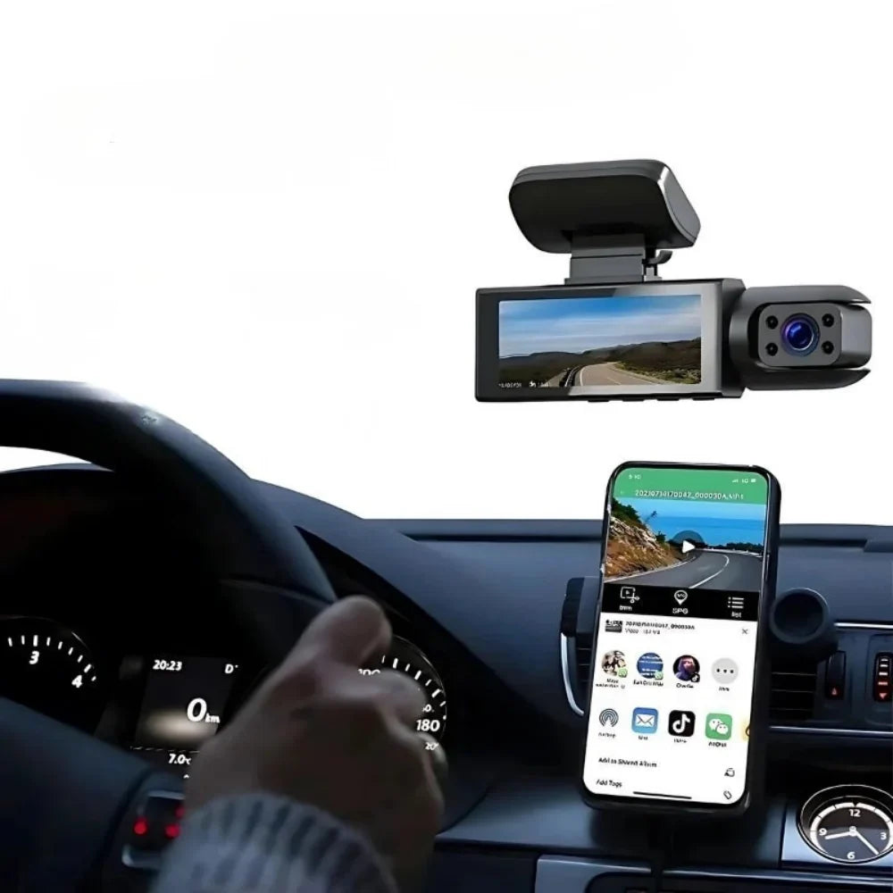 Dashcam | Dual-Lens Front & Interior 1080p & Wi‑Fi