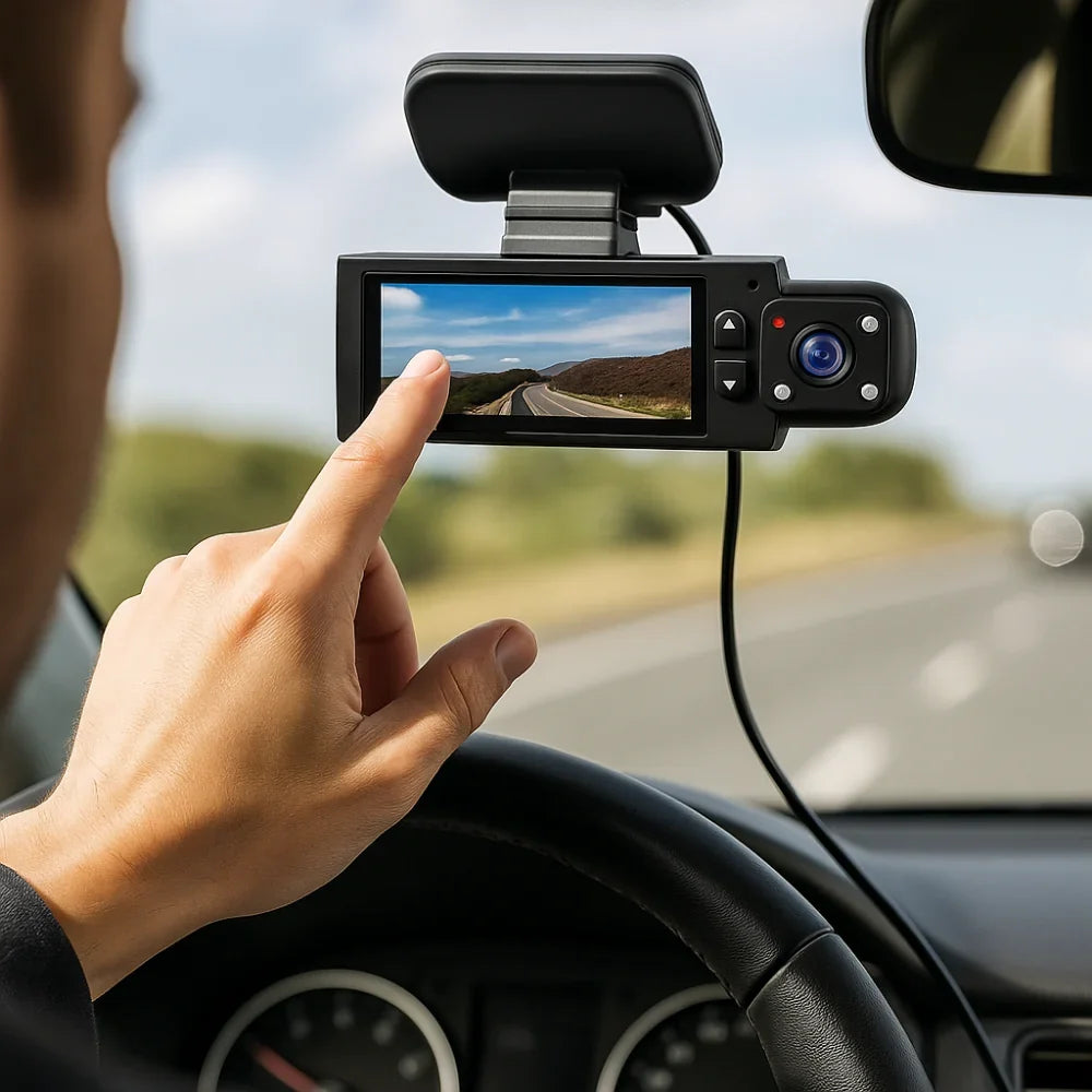 Dashcam | Dual-Lens Front & Interior 1080p & Wi‑Fi