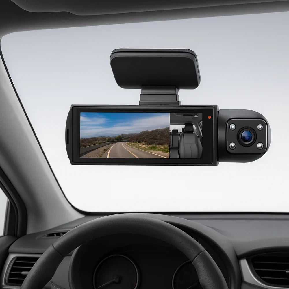 Dashcam | Dual-Lens Front & Interior 1080p & Wi‑Fi