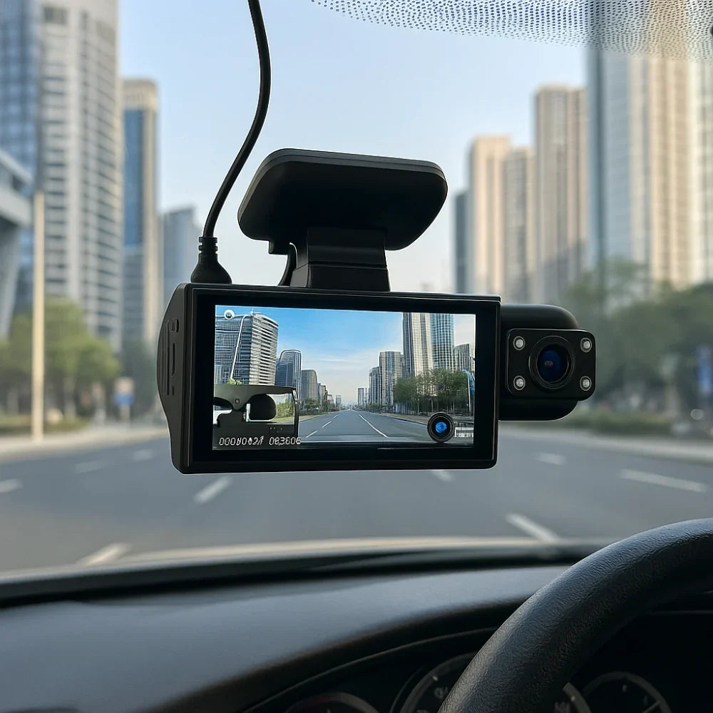 Dashcam | Dual-Lens Front & Interior 1080p & Wi‑Fi