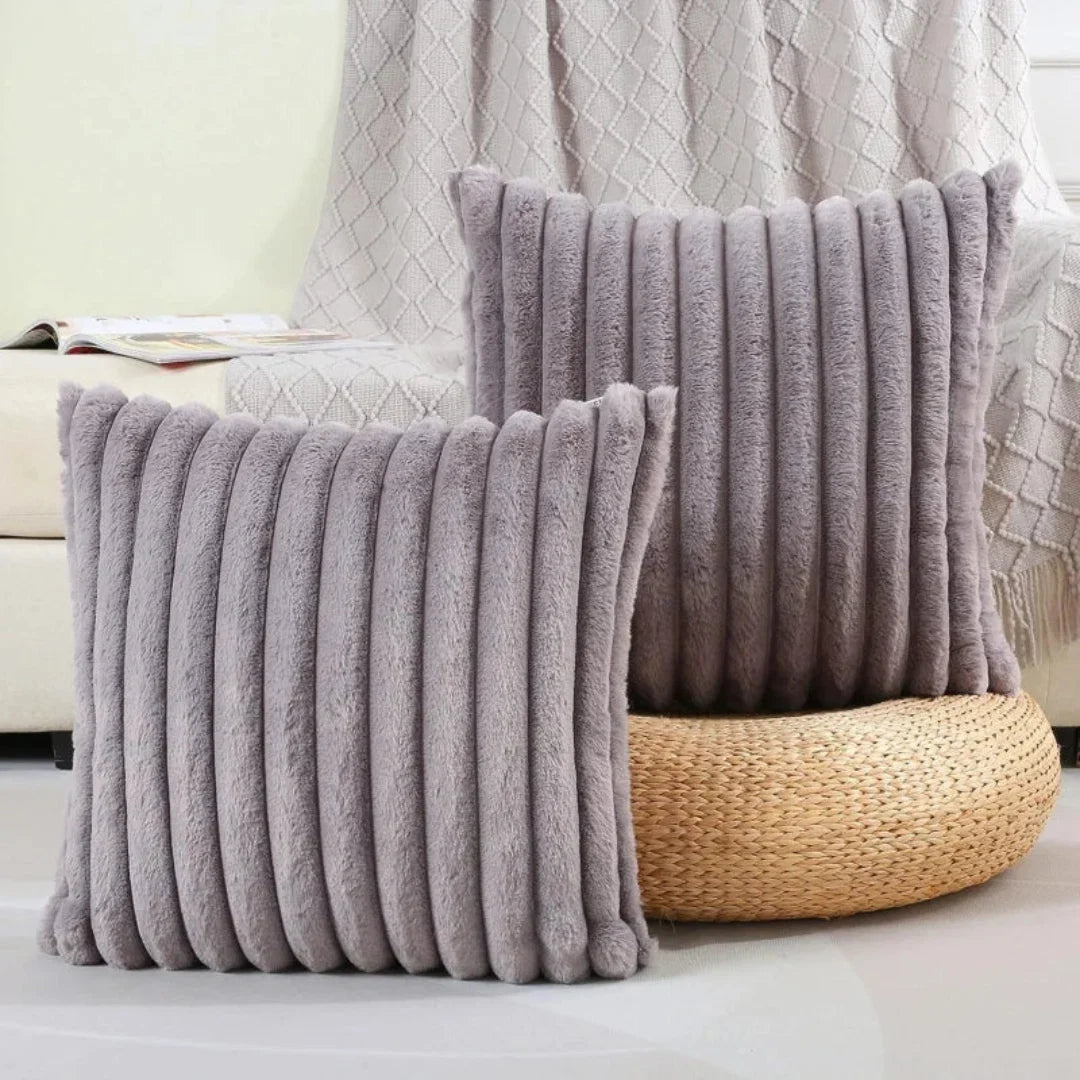 Decorative Pillow Cover | Ultra-Soft Plush & Durable Seams | 45 x 45 cm Cover Only