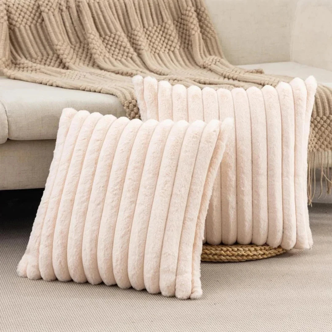 Decorative Pillow Cover | Ultra-Soft Plush & Durable Seams | 45 x 45 cm Cover Only