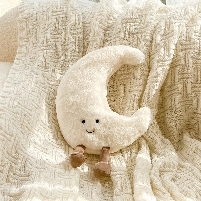 Decorative Pillow | Sun & Moon Design & Polyester-Cotton | 48 x 48 cm