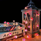 Decorative String Lights | Warm Pink LEDs & Battery-Operated | 3 m Cable