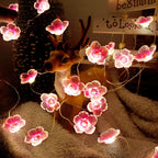 Decorative String Lights | Warm Pink LEDs & Battery-Operated | 3 m Cable