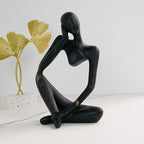 Decorative Table Sculpture | Resin Abstract Thinker
