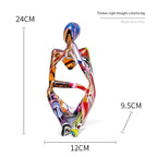 Decorative Table Sculpture | Resin Abstract Thinker