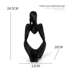 Decorative Table Sculpture | Resin Abstract Thinker