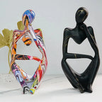 Decorative Table Sculpture | Resin Abstract Thinker