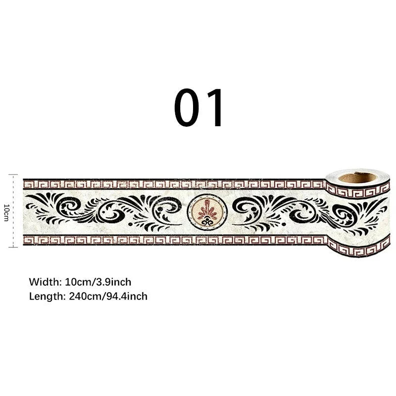 Decorative Wall Tape | Self-Adhesive & Waterproof | 10 x 240 cm