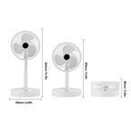 Desk Fan | Foldable Telescopic & USB Rechargeable | Built-In Phone Holder