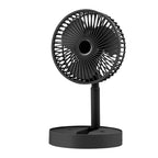 Desk Fan | Foldable Telescopic & USB Rechargeable | Built-In Phone Holder