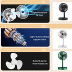 Desk Fan | Foldable Telescopic & USB Rechargeable | Built-In Phone Holder