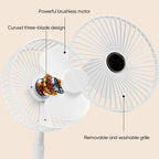 Desk Fan | Foldable Telescopic & USB Rechargeable | Built-In Phone Holder