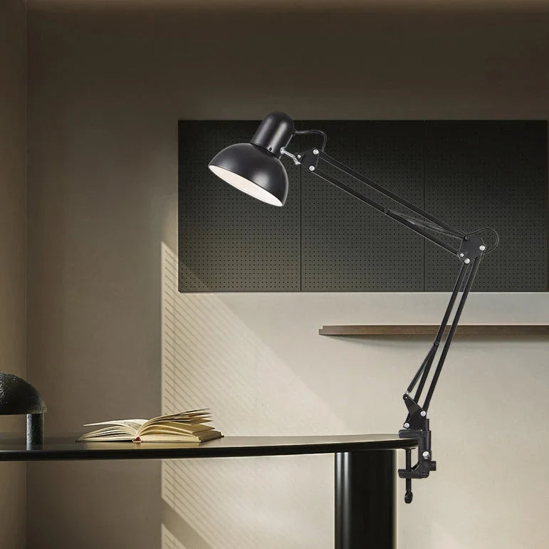 Desk Lamp | Adjustable Arm & Clip Base Energy-Efficient LED | Clamp Up To 4.5 cm