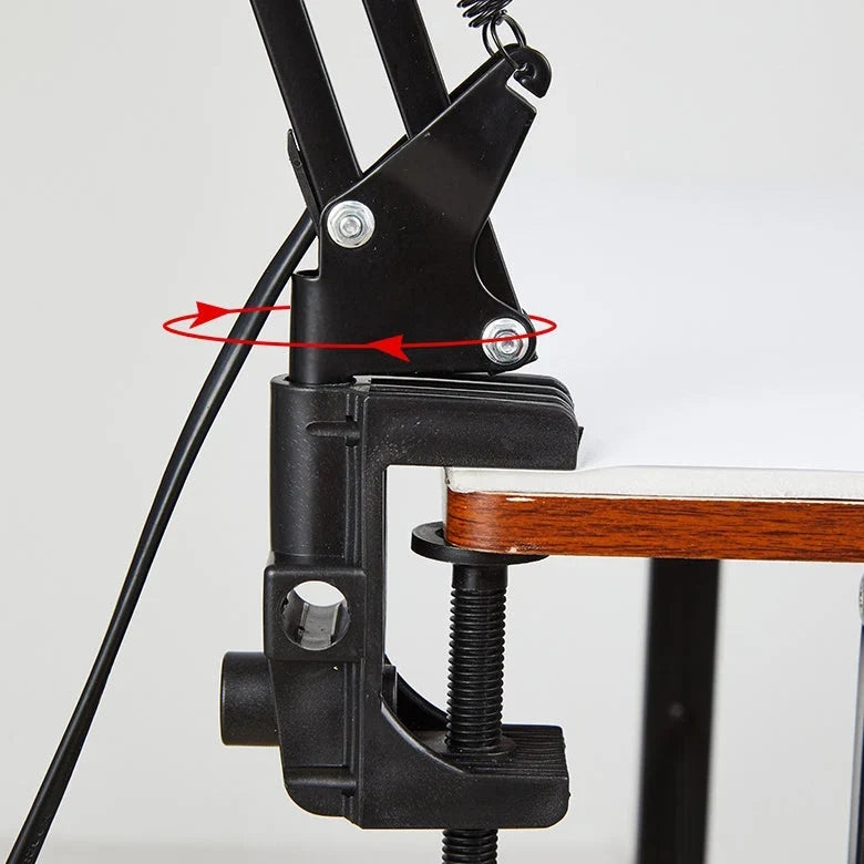 Desk Lamp | Adjustable Arm & Clip Base Energy-Efficient LED | Clamp Up To 4.5 cm