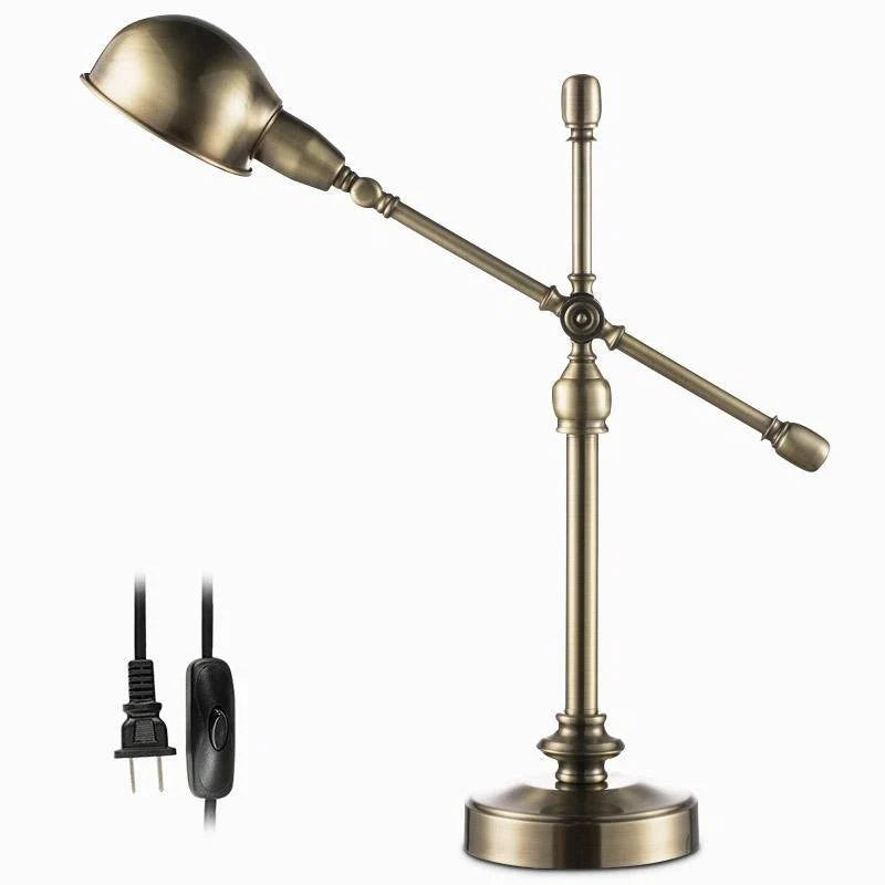Desk Lamp | Mid-Century Copper Dome & Adjustable Arm