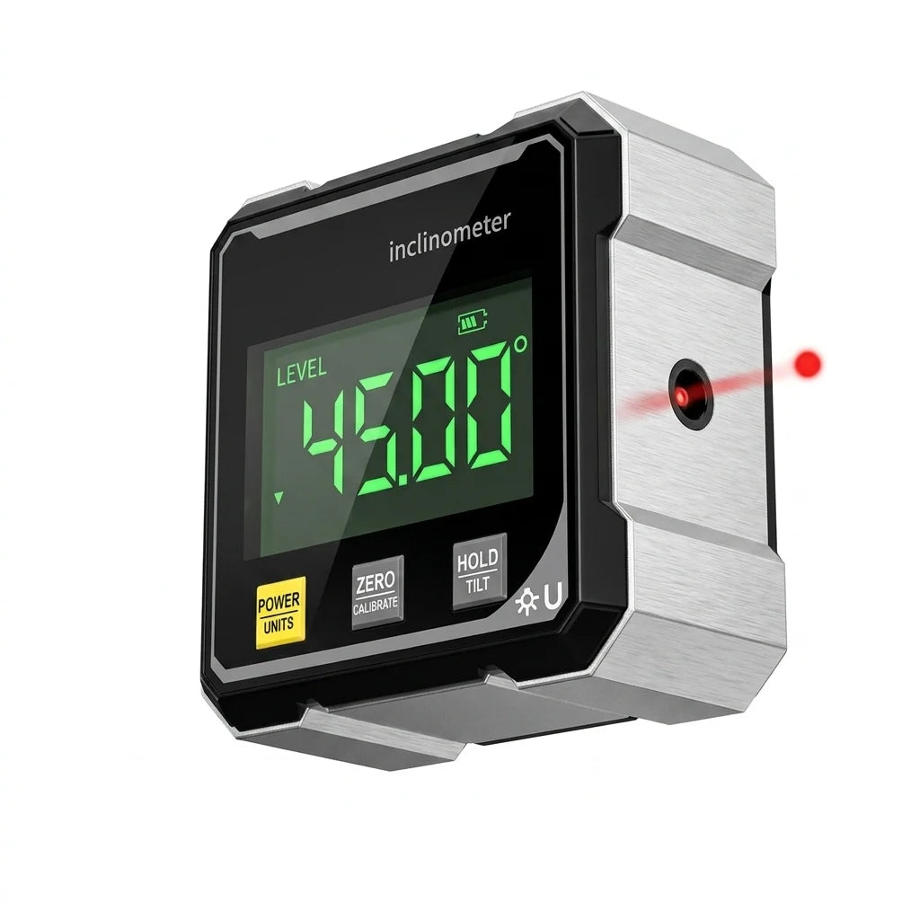 Digital Angle Gauge | ±0.2° Accuracy & Laser Line