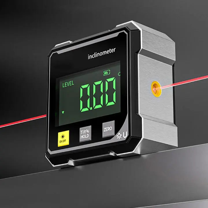 Digital Angle Gauge | ±0.2° Accuracy & Laser Line