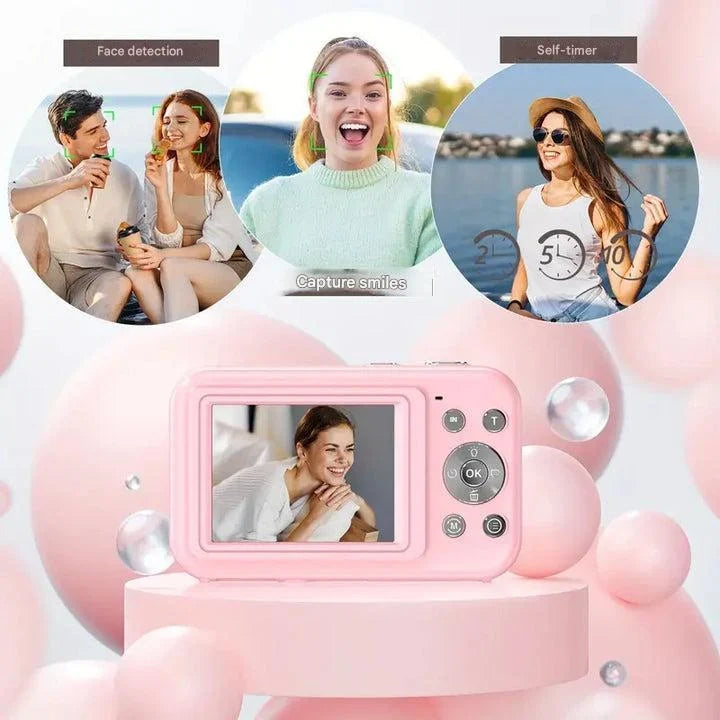 Digital Camera | Retro Style & 1080p Full HD | Includes 32 GB SD Card