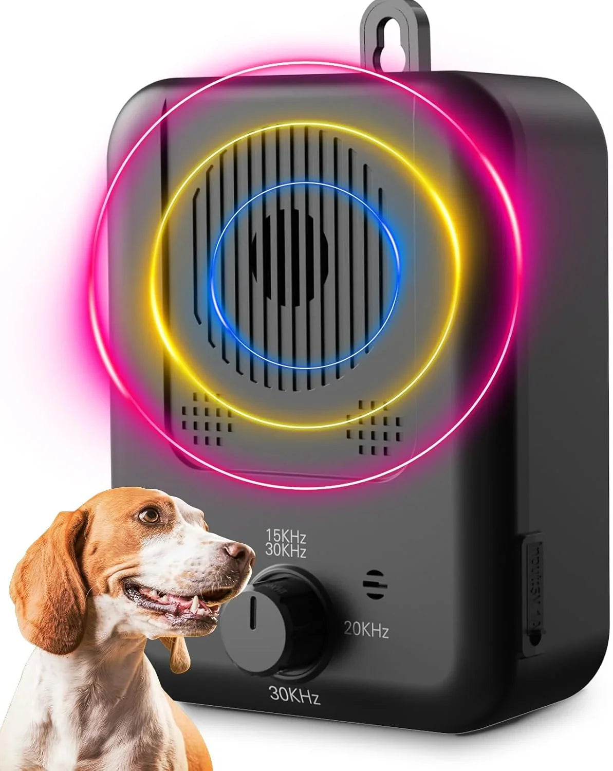 Dog Bark Control Device | Automatic Ultrasonic & USB-Rechargeable | 15 m Range